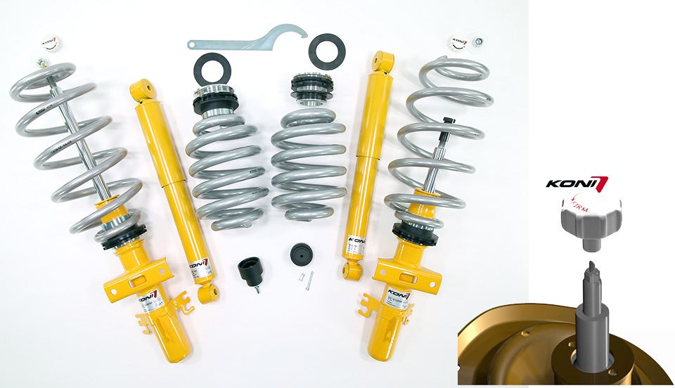 TWIN-MONOTUBE-PROJEKT-LIFT Lift Coiloverkit for VW T5, T6 and T6.1 without  DCC